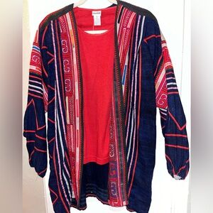 Vintage Handmade Western style lightweight Jacket combo with red T-shirt NWT